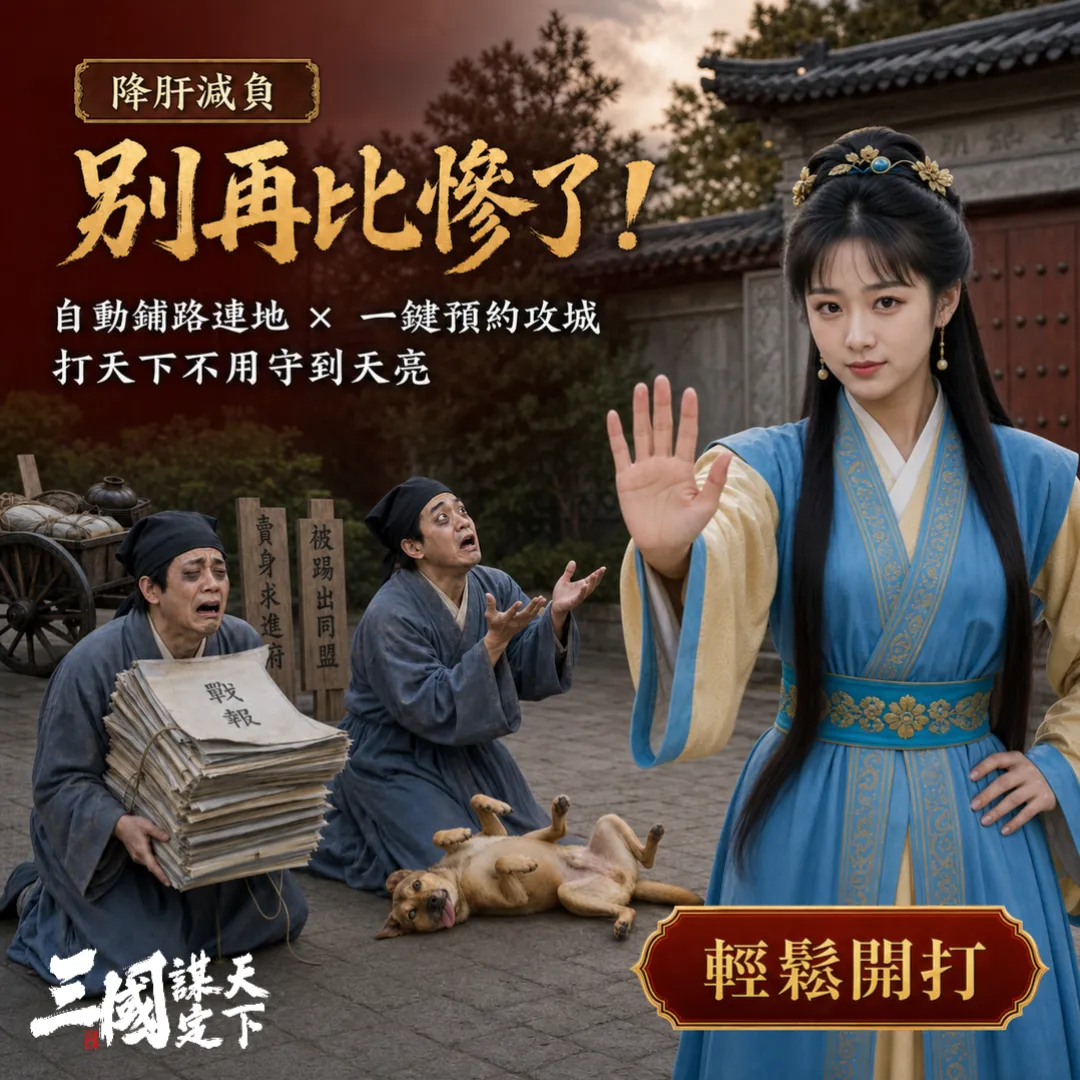 三國謀定天下別再比慘了廣告主視覺